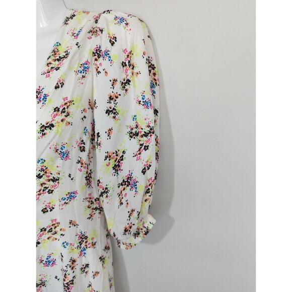 AFRM Floral V-Neck Midi Dress - XS - Multicolor V-Neck Summer Party Boho - Picture 6 of 11